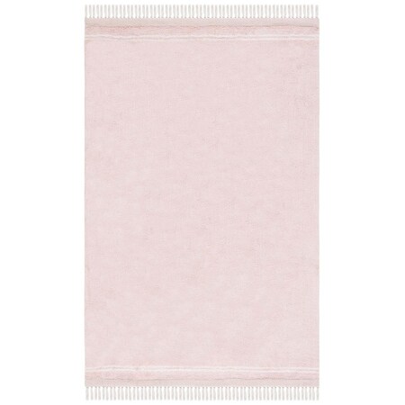 Safavieh 6 x 6 ft. Easy Care Power Loomed Square Rug Pink & Ivory ECR211U-6SQ
